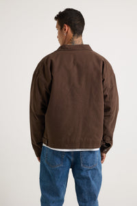 Collar Lined Jacket Dark Brown