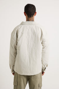 Nylon Overshirt Jacket Light Grey