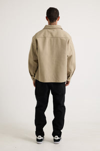 Heavyweight Box Overshirt Latte