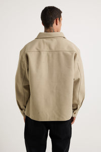 Heavyweight Box Overshirt Latte