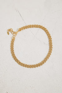 Popcorn Chain Necklace Gold