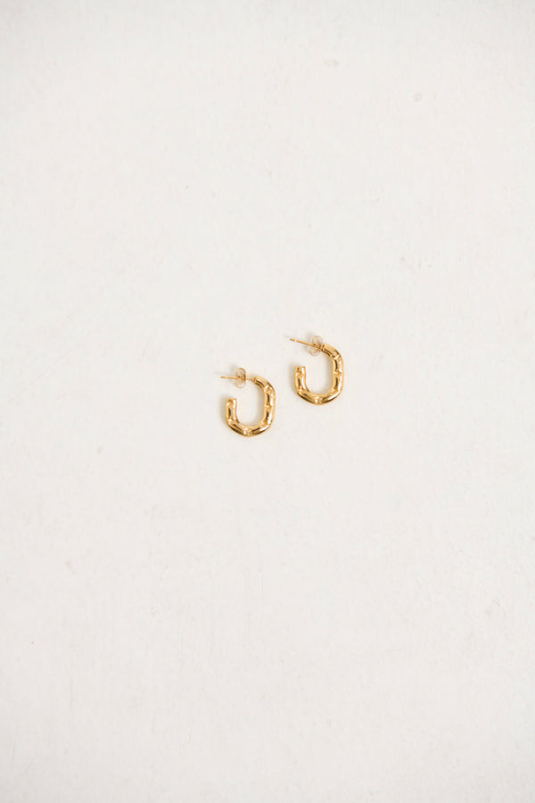 Star Half Hoop Earring Gold