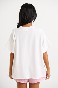 Darlin Top White/Pink