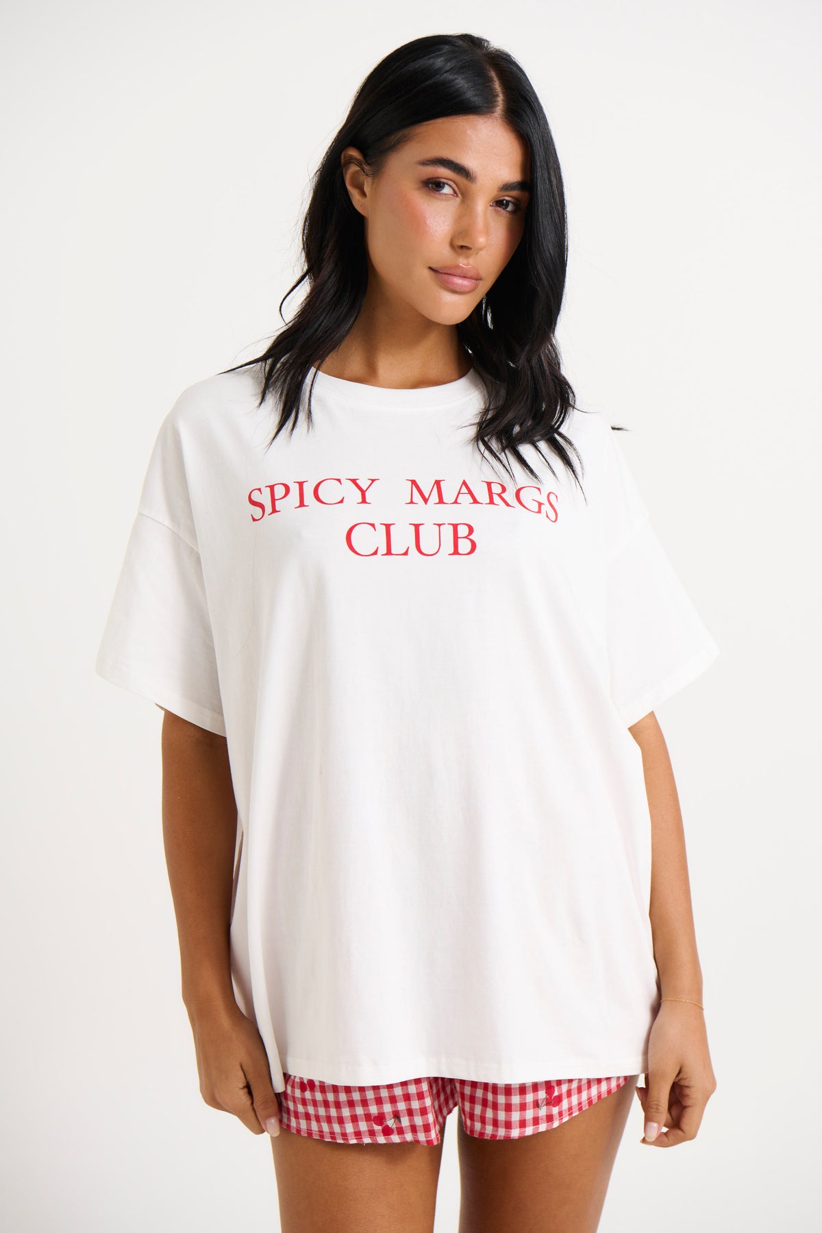 Margs Top White/Red