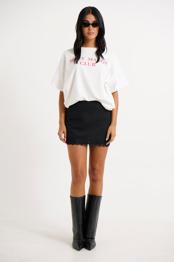 Pearl Mini Skirt Black