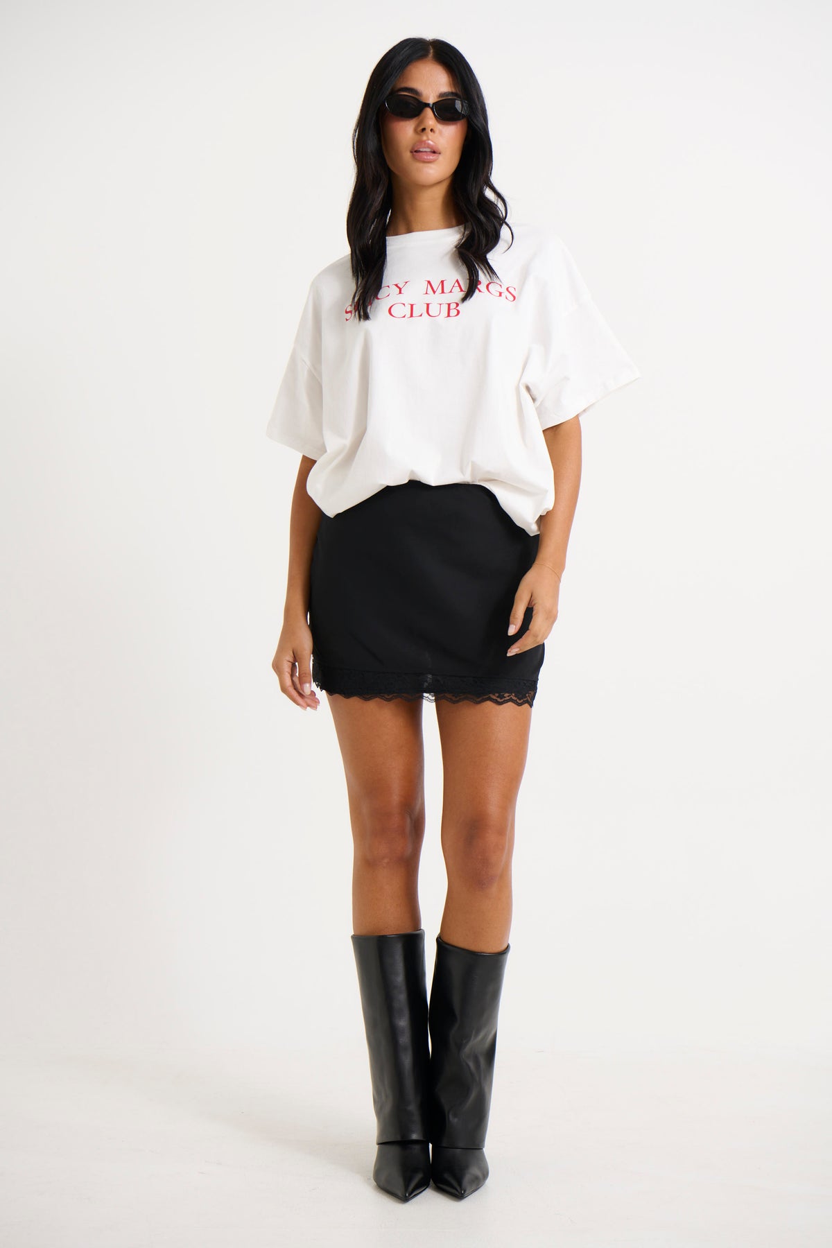 Pearl Mini Skirt Black