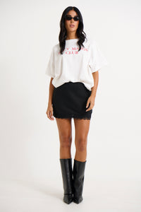 Pearl Mini Skirt Black