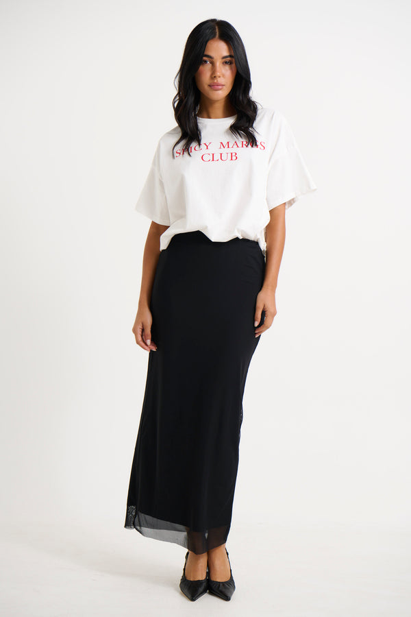 Heidi Maxi Skirt Black