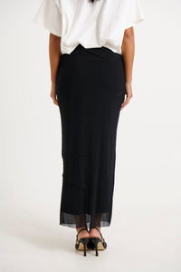 Heidi Maxi Skirt Black