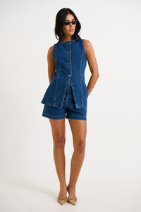 Imogen Denim Vest Midwash