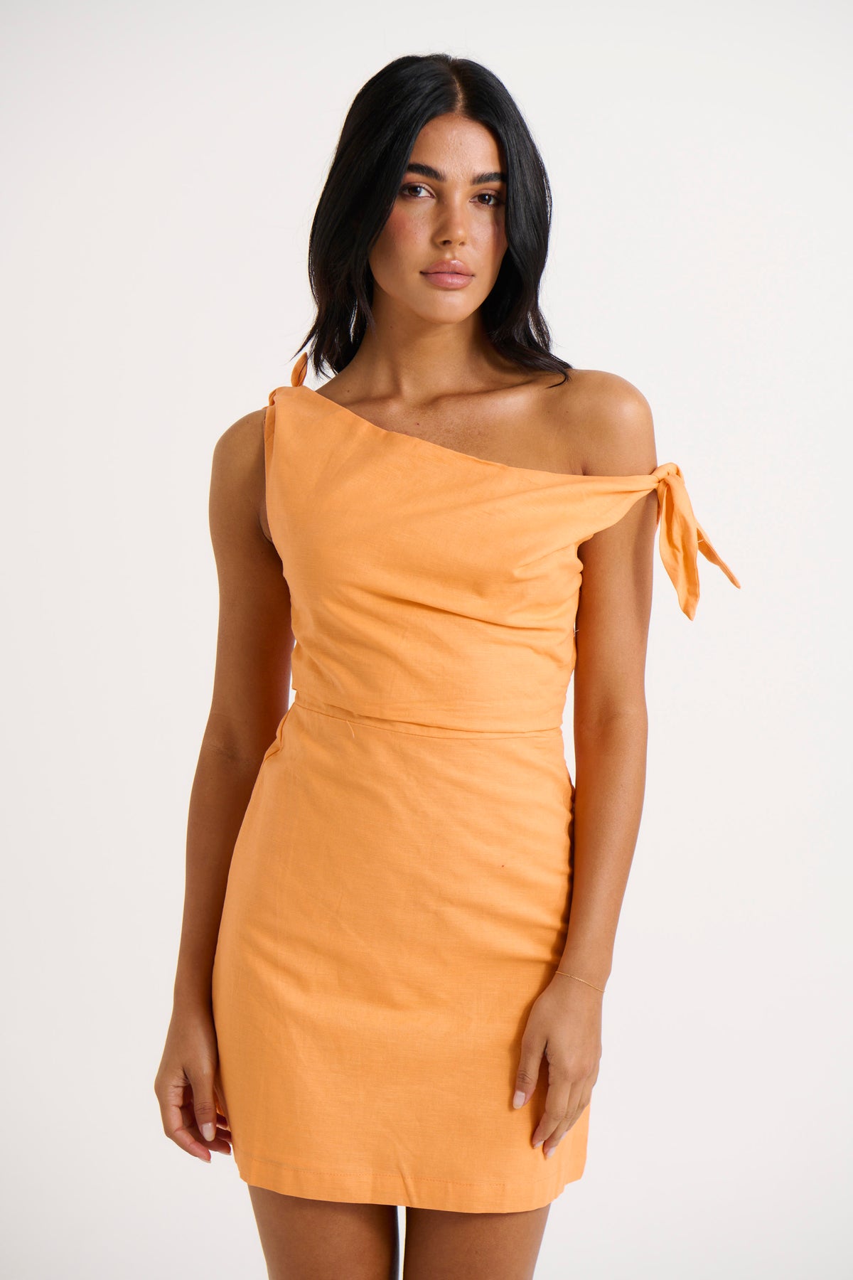 Nellie Mini Dress Tangerine