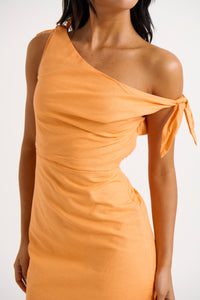 Nellie Mini Dress Tangerine