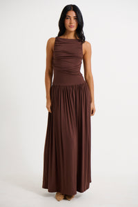 Nalla Maxi Dress Brown