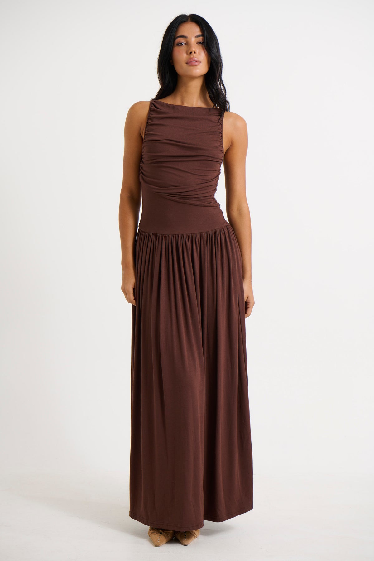 Nalla Maxi Dress Brown