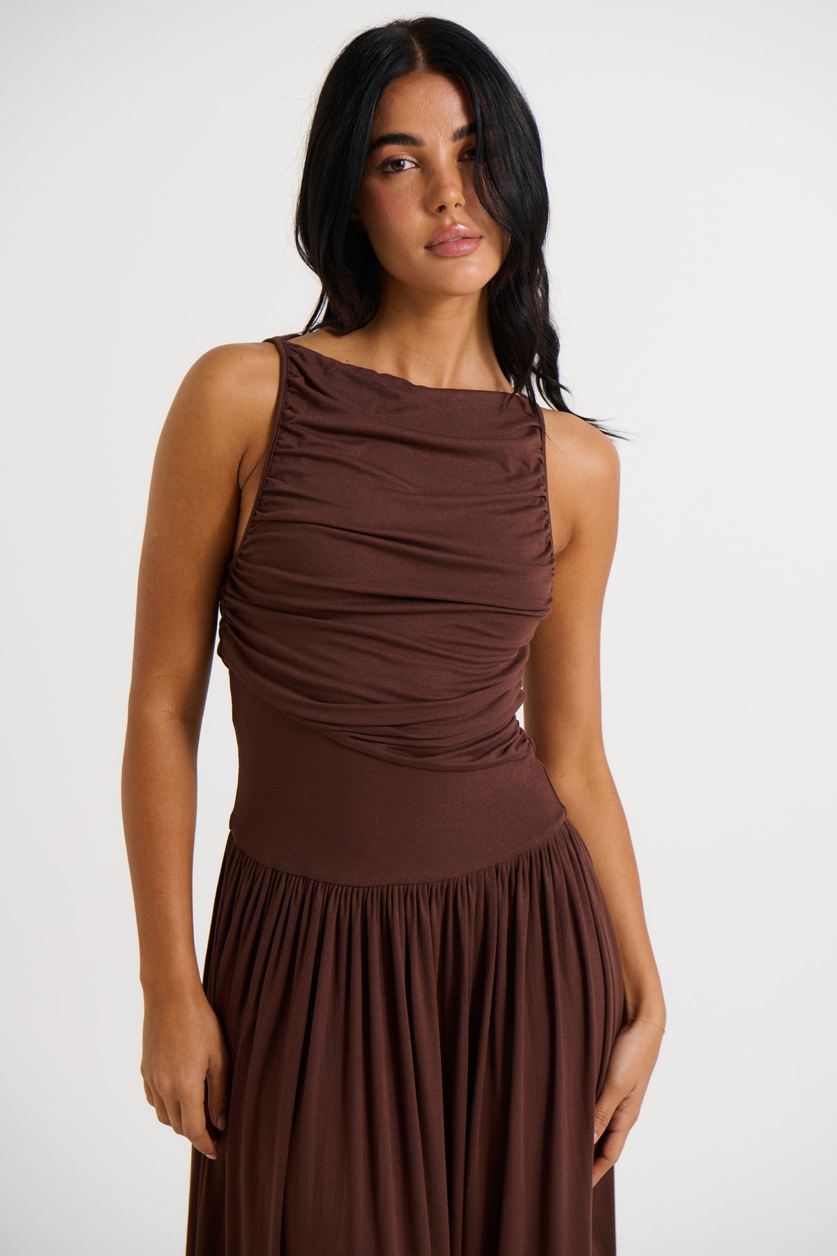 Nalla Maxi Dress Brown