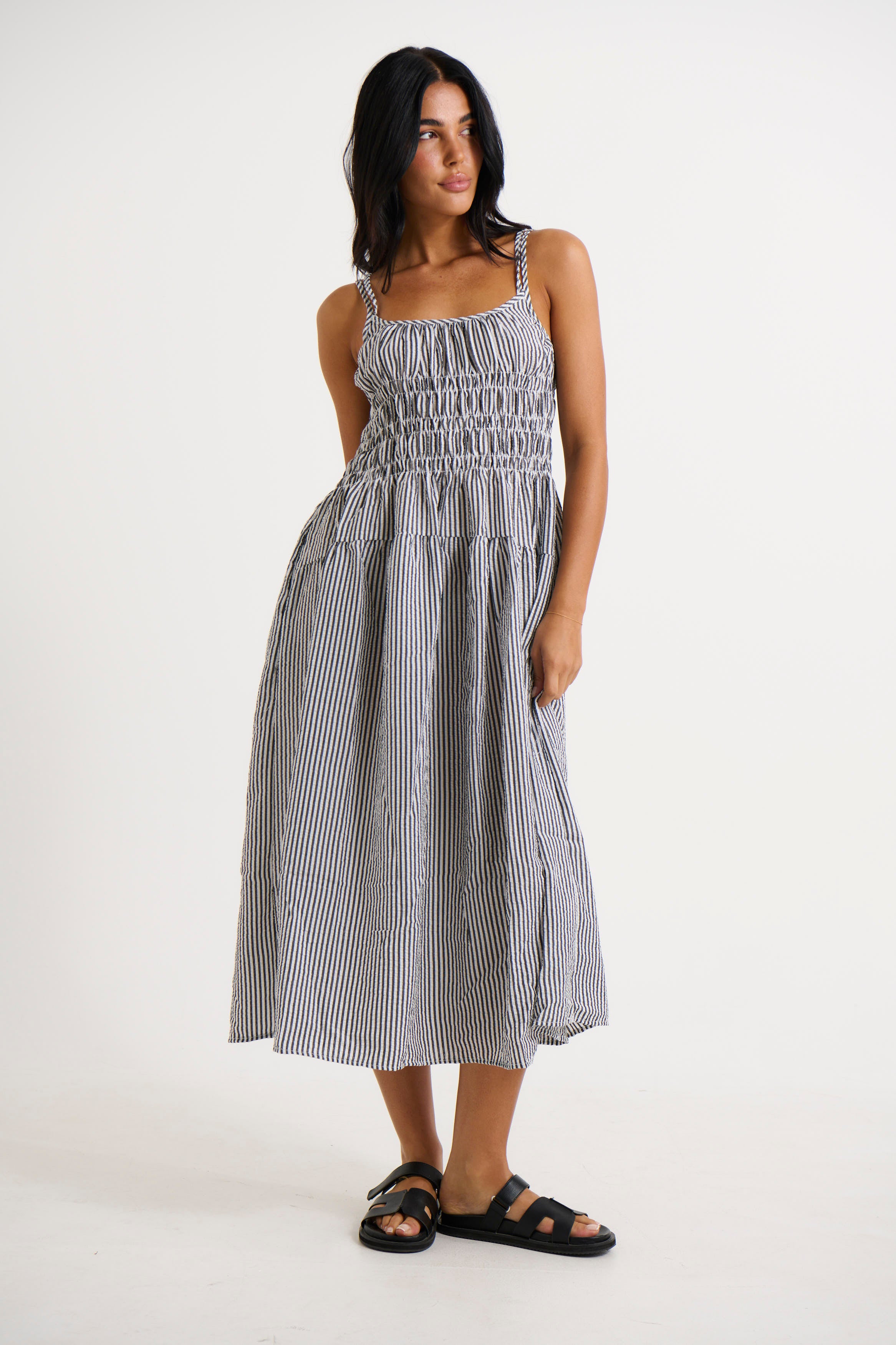 Melrose Dress Grey - FINAL SALE