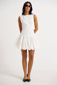 Bridie Mini Dress White