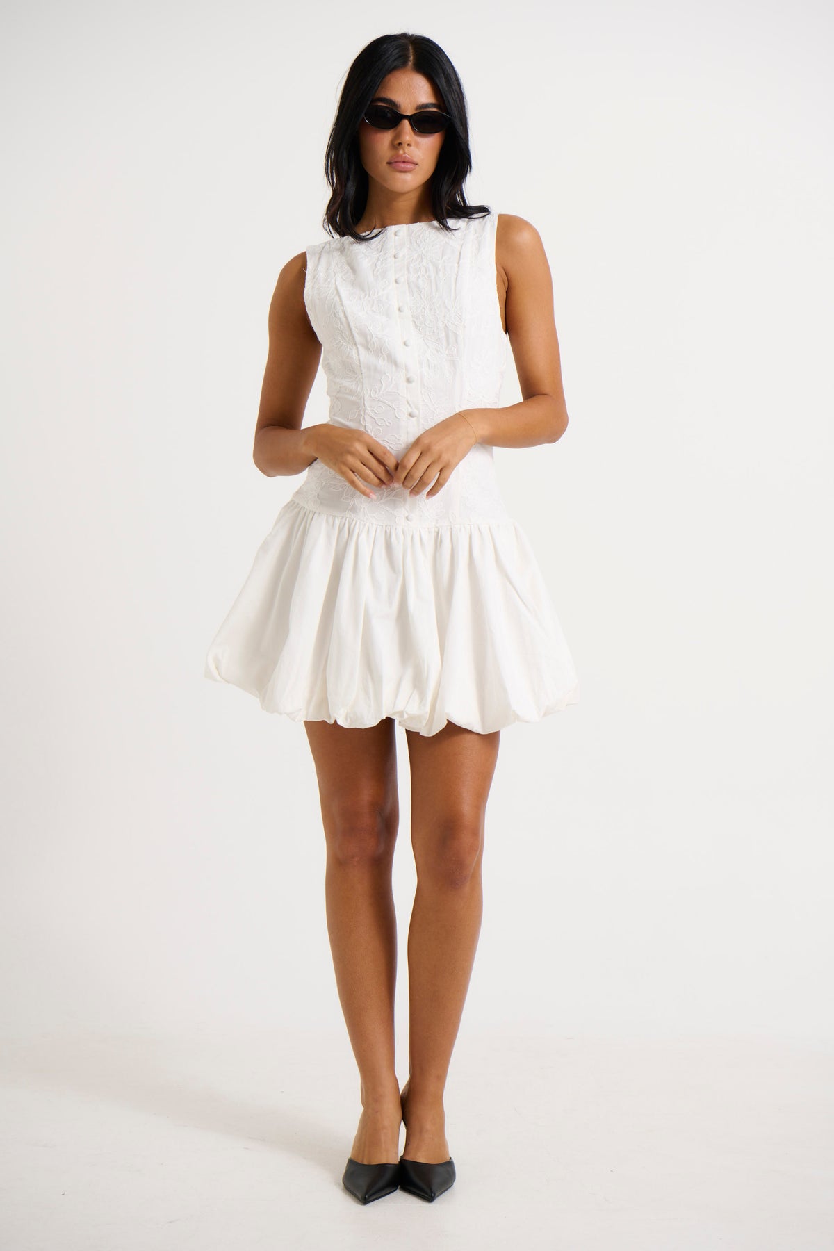 Bridie Mini Dress White