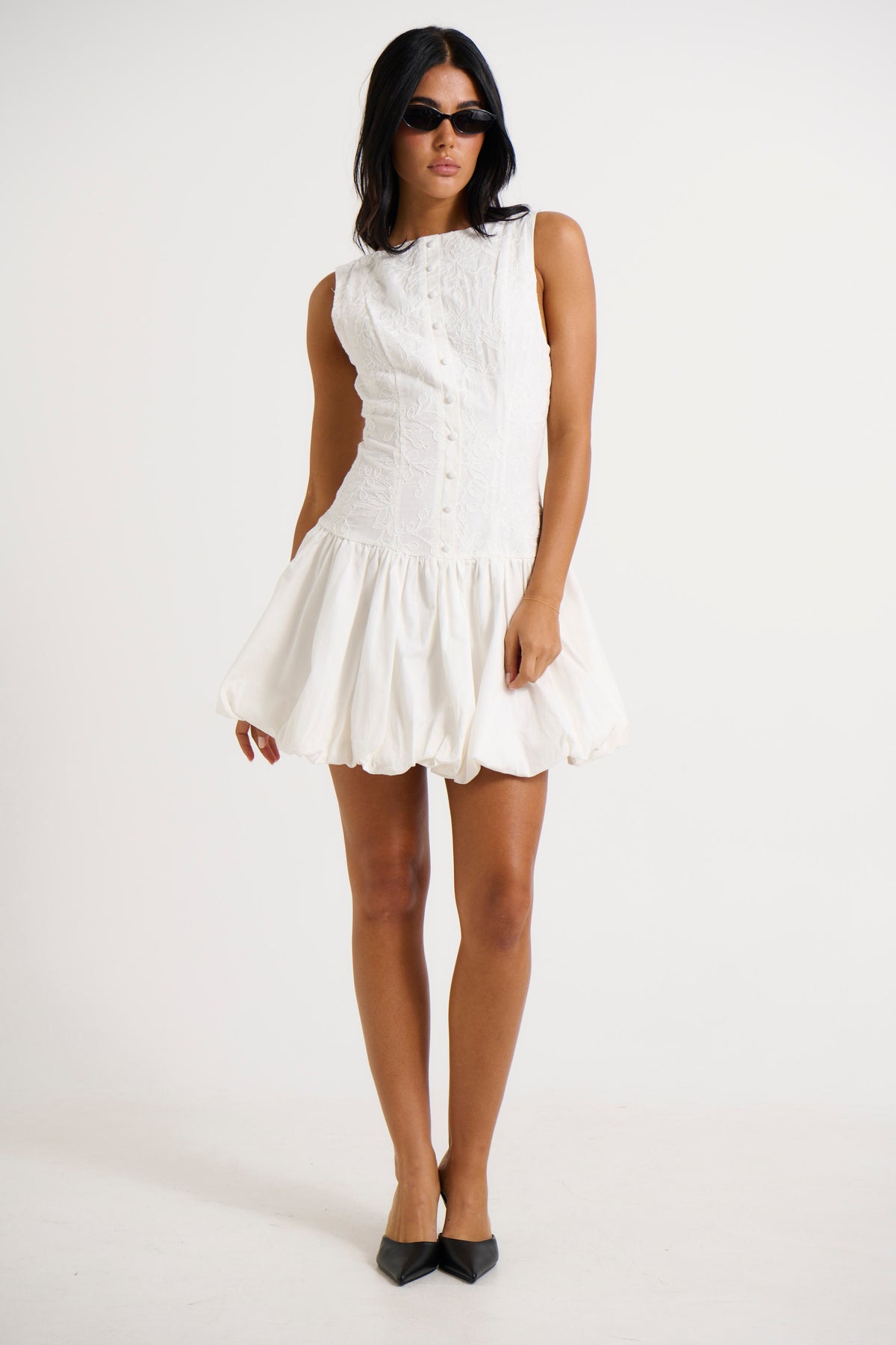 Bridie Mini Dress White