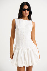 Bridie Mini Dress White