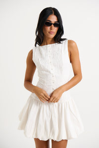 Bridie Mini Dress White