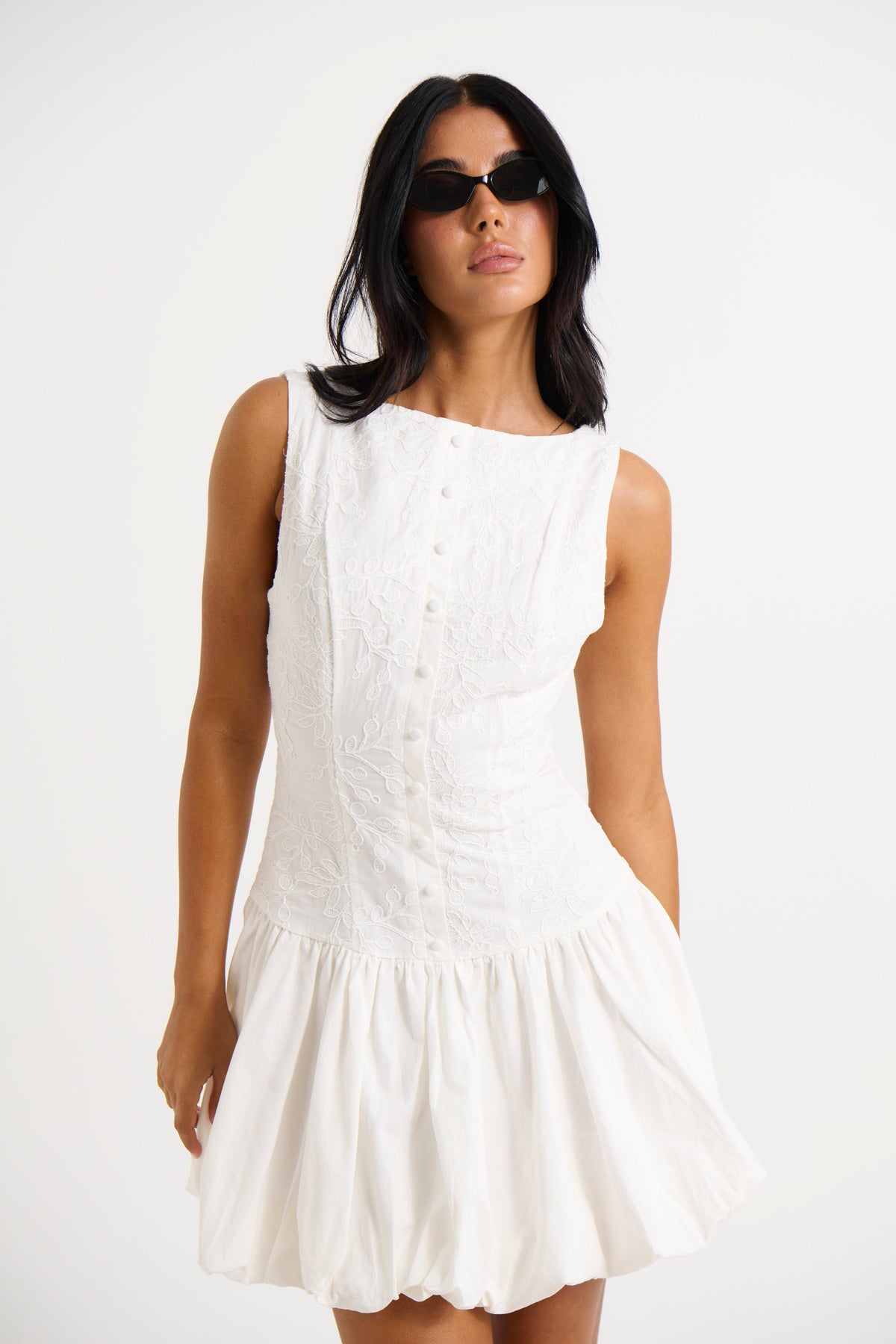 Bridie Mini Dress White