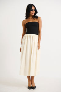 Zylie Midi Dress Black/Cream