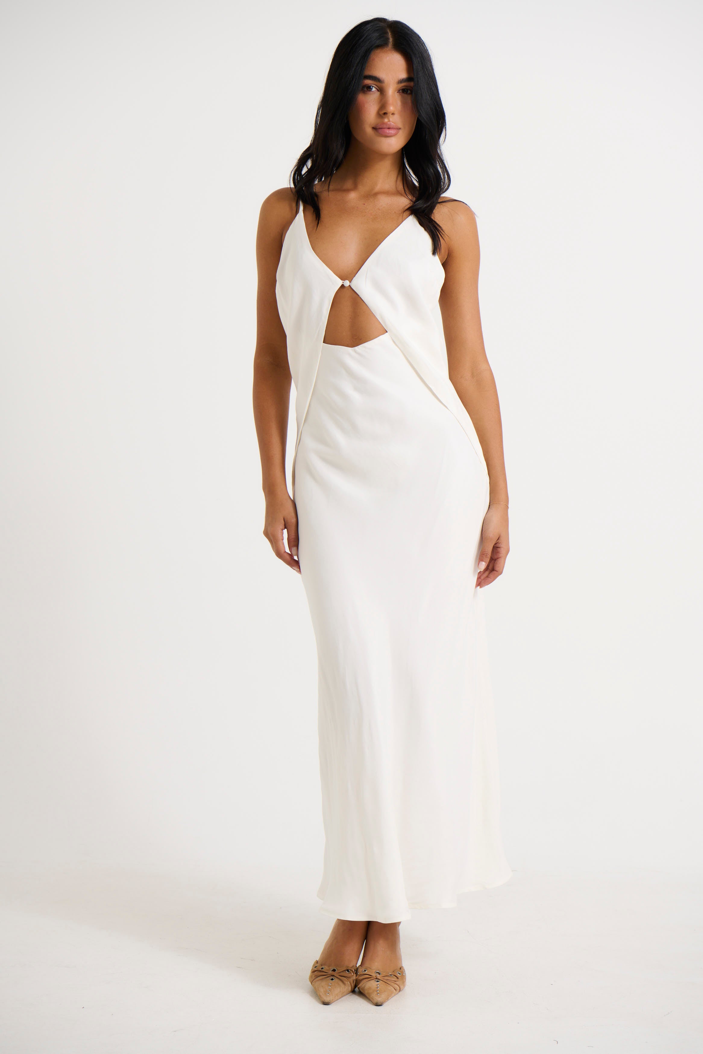 Talia Maxi Dress Ivory - FINAL SALE