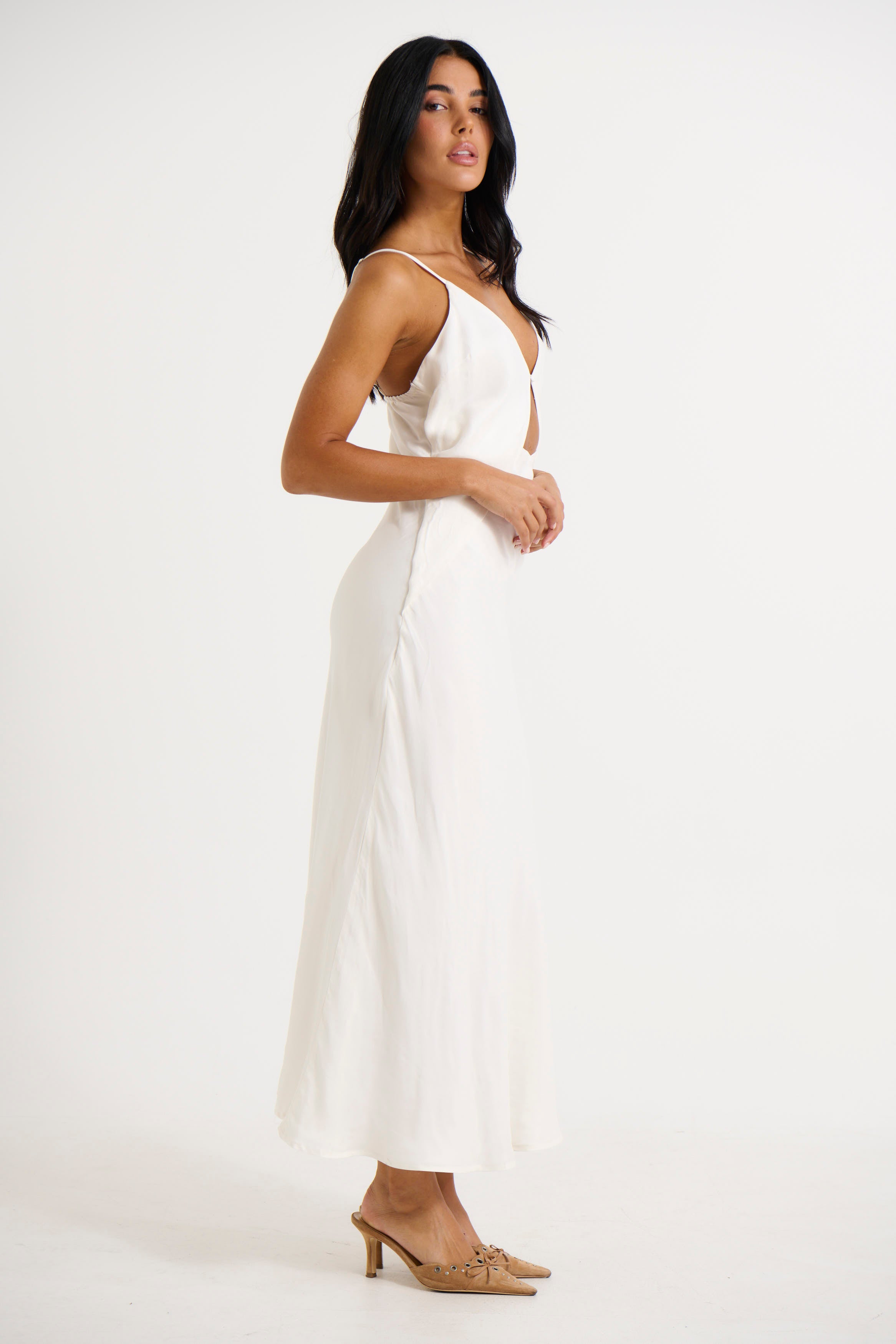 Talia Maxi Dress Ivory - FINAL SALE
