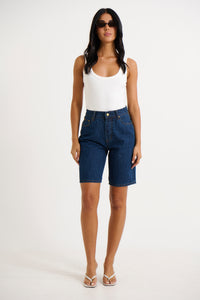 Rhianna Short Mid Wash Blue