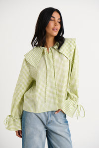 Layla Shirt Sage Gingham