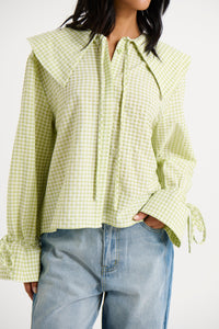 Layla Shirt Sage Gingham