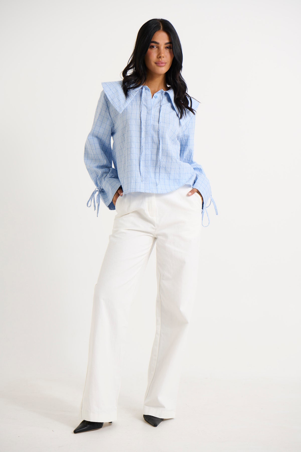 Layla Shirt Blue Gingham