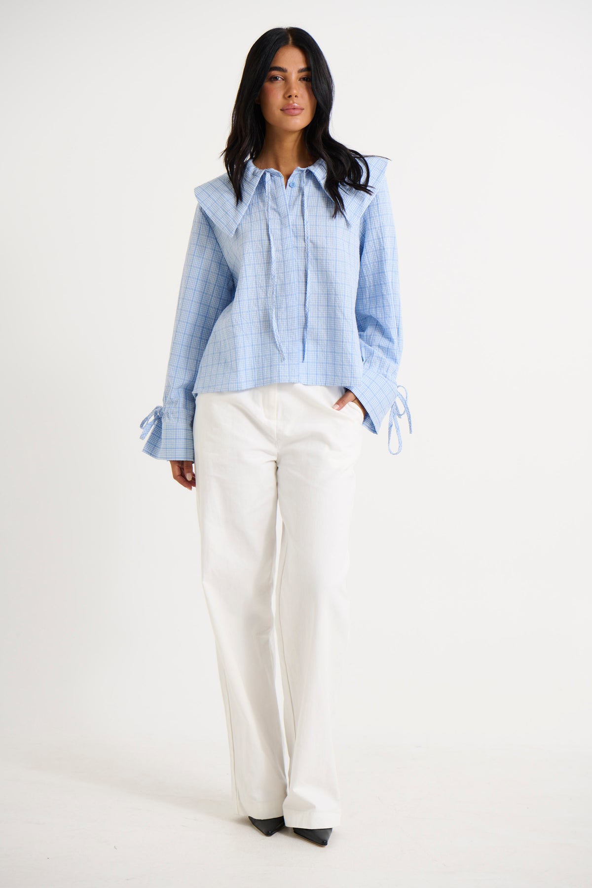 Layla Shirt Blue Gingham