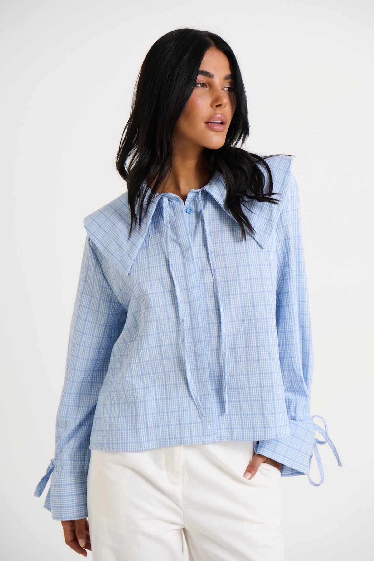 Layla Shirt Blue Gingham