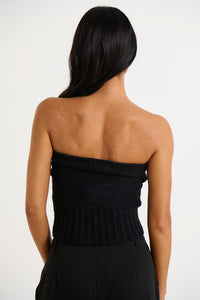 Capri Strapless Top Black