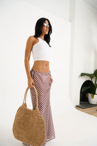 Arianne Maxi Skirt Brown