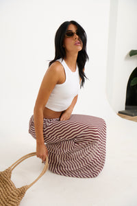 Arianne Maxi Skirt Brown