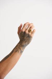 NTH Squircle Signet Ring Gold