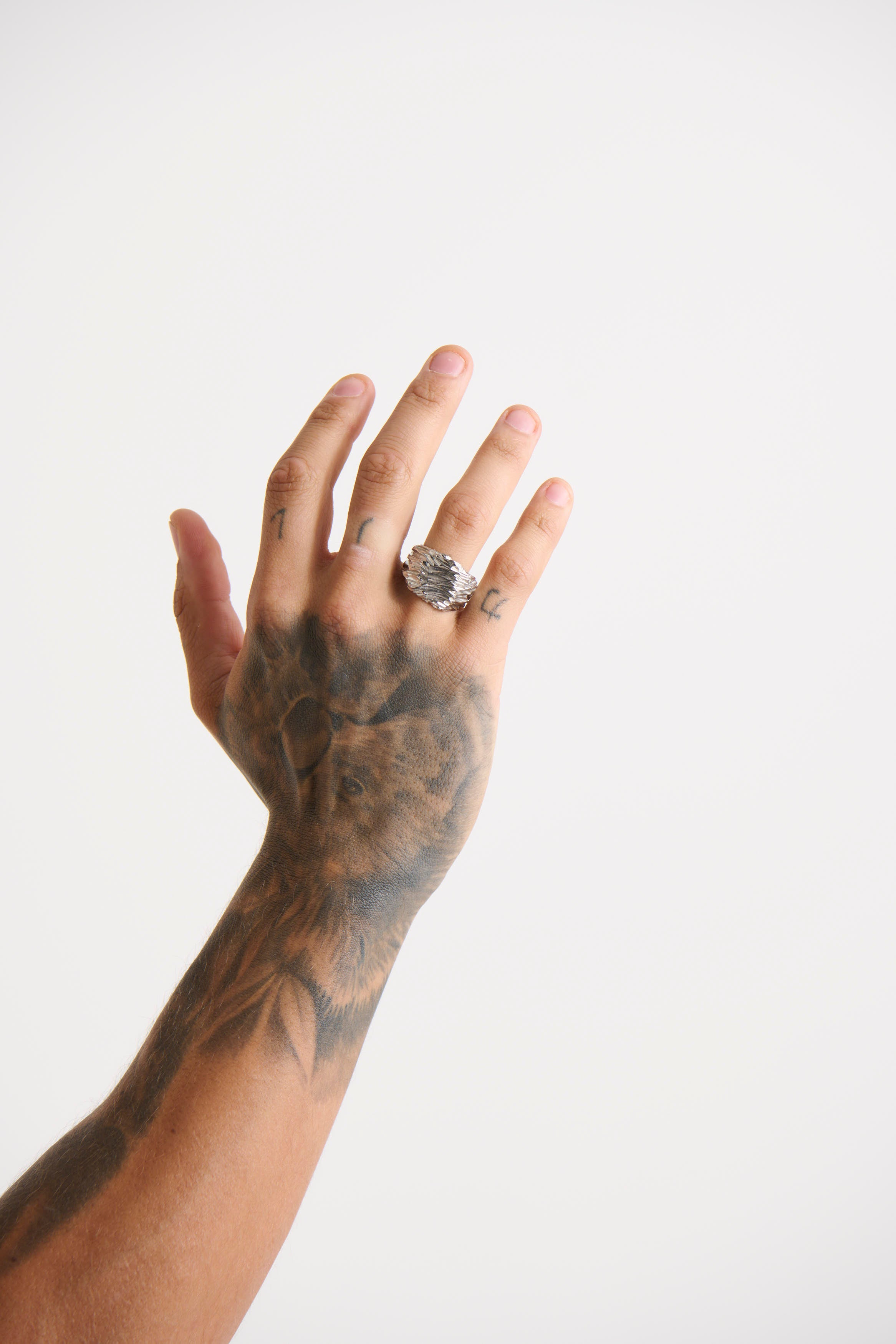 NTH Fingerprint Ring Silver - FINAL SALE