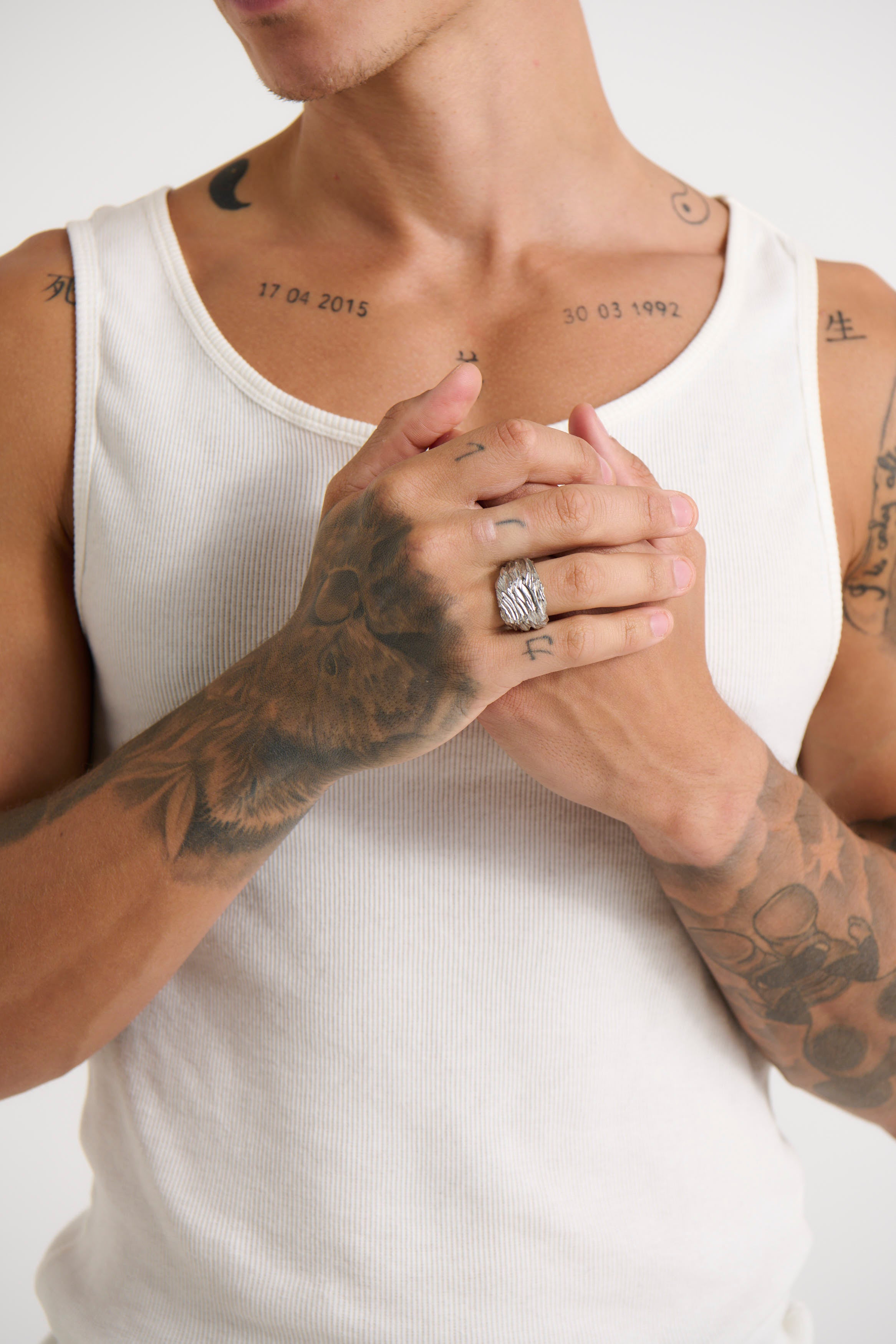 NTH Fingerprint Ring Silver - FINAL SALE