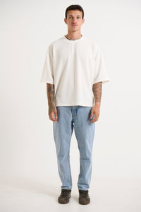 Vinnie Two Thread Stitch Tee White