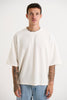 Vinnie Two Thread Stitch Tee White