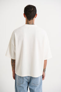 Vinnie Two Thread Stitch Tee White