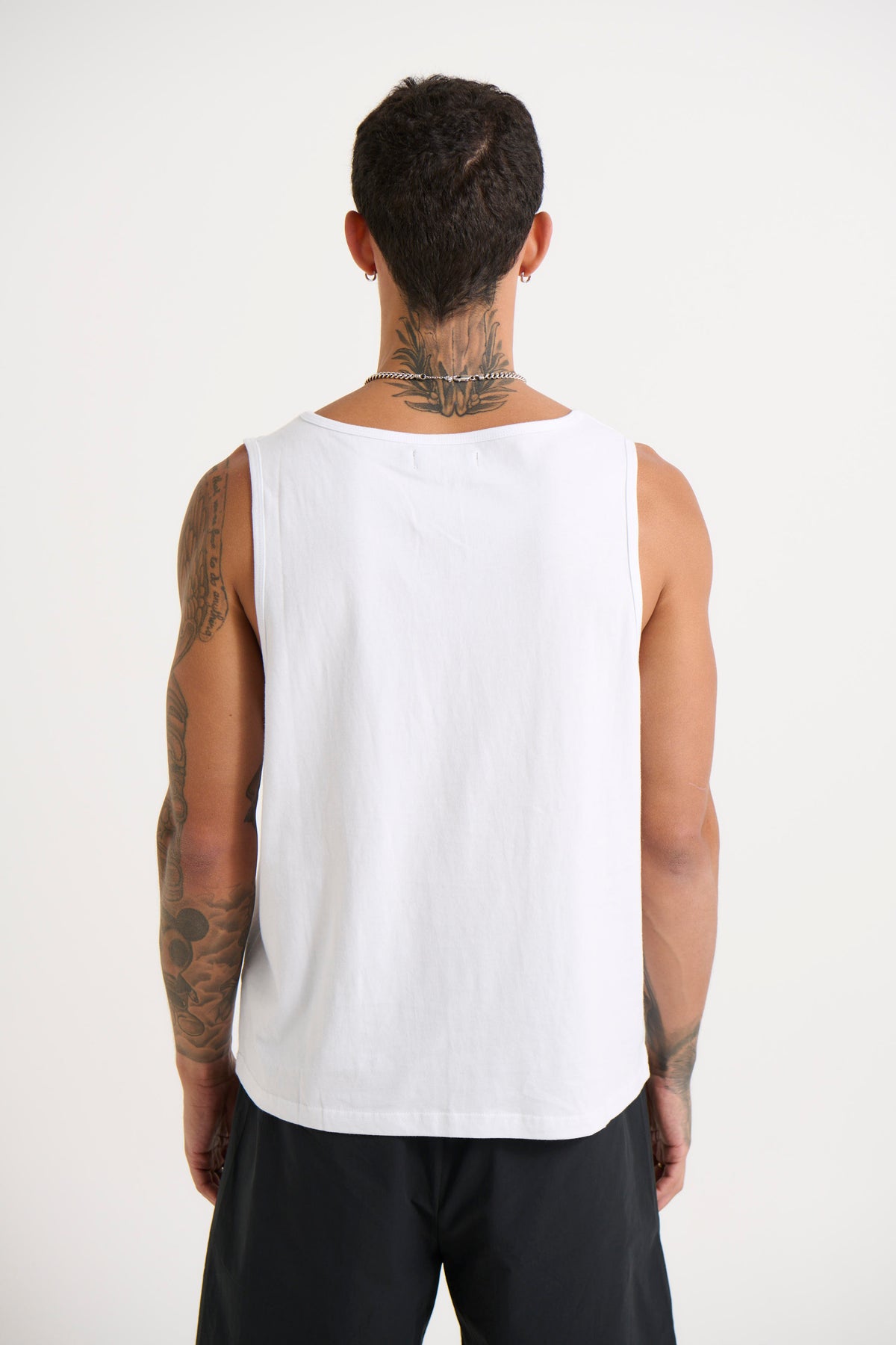 Richie Loose Crop Tank White