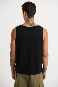 Richie Loose Crop Tank Black