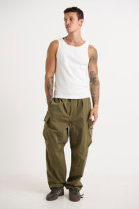 Tristian Baggy Cargos Khaki