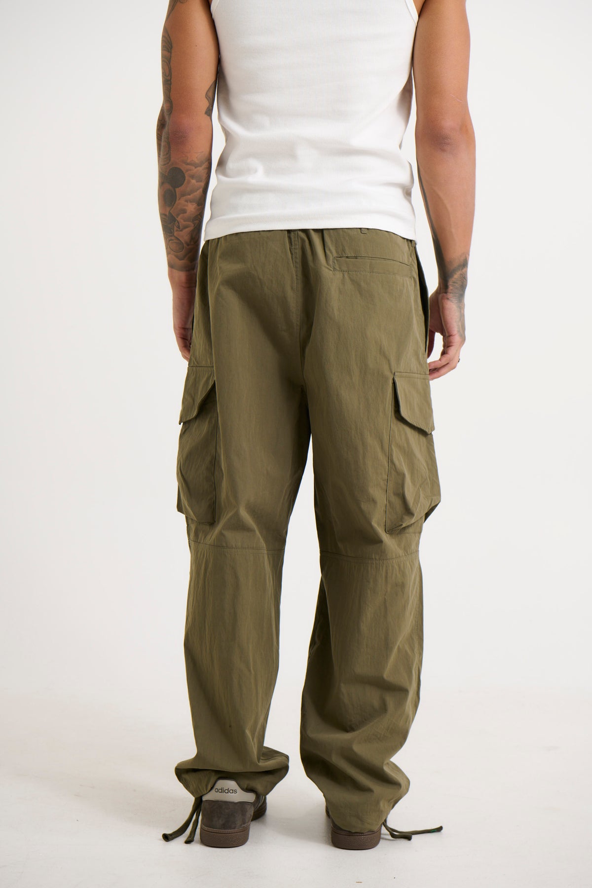 Tristian Baggy Cargos Khaki