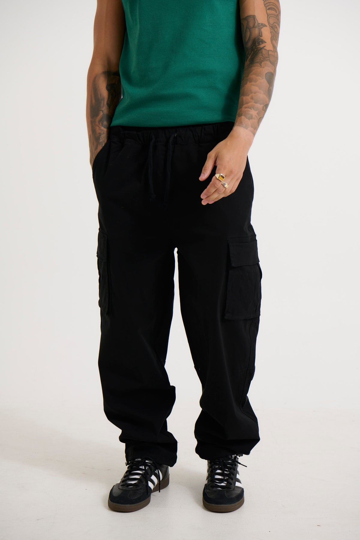 Relaxed Cargo Pant Black