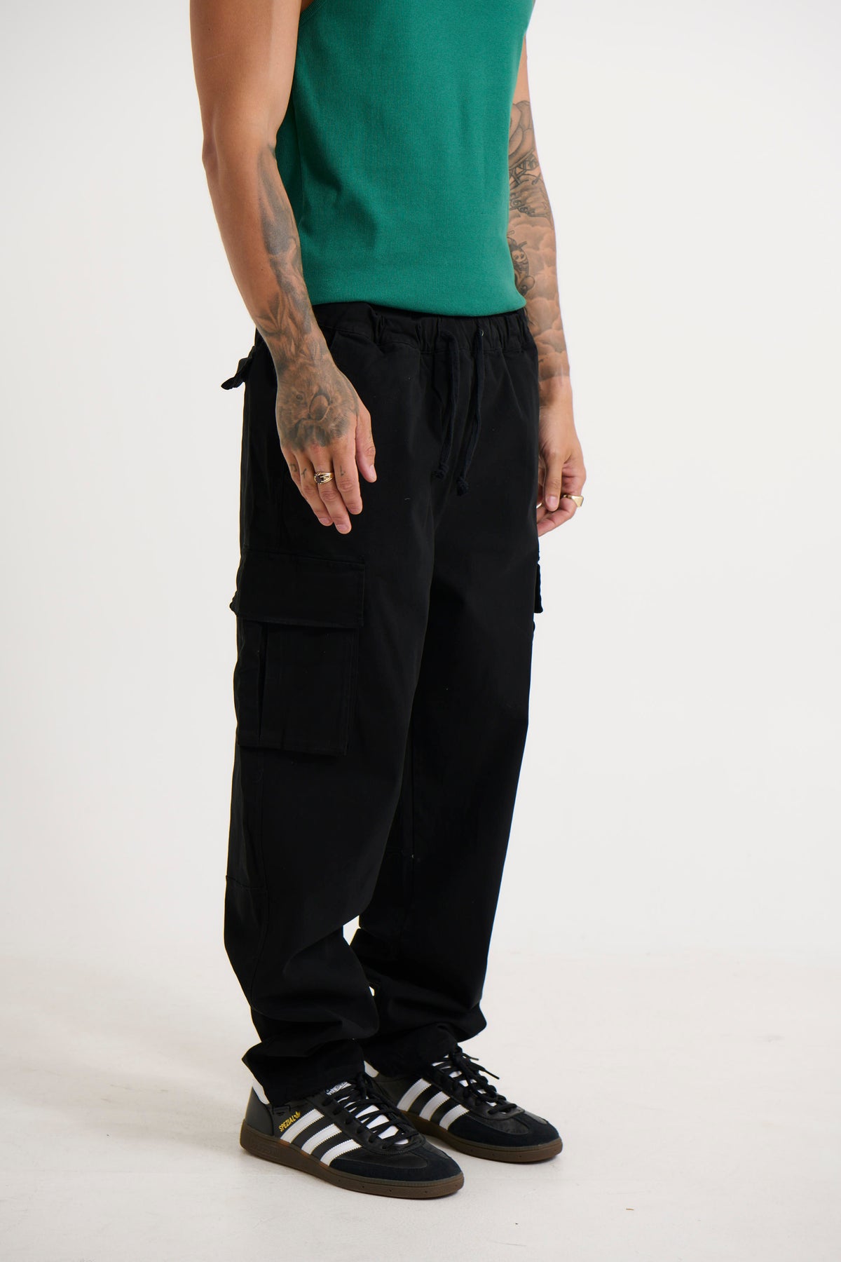 Relaxed Cargo Pant Black